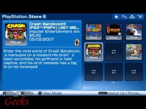 The ultimate in games and videos. PSP - Playstation Store - YouTube
