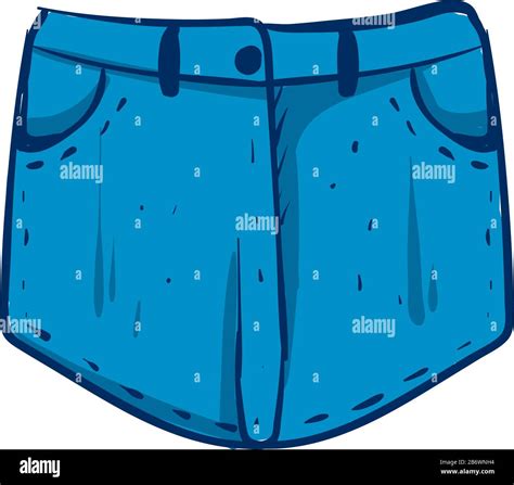 denim short shorts illustration vector on white background stock vector image and art alamy