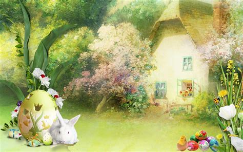 Sunny Easter Morning Hd Desktop Wallpaper Widescreen High