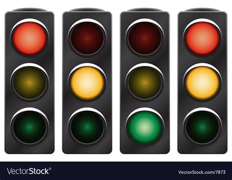 Traffic Light Variants Royalty Free Vector Image