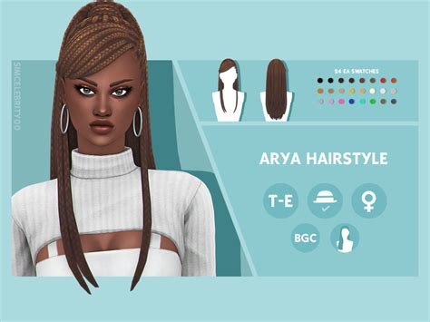 The Sims Resource Arya Hairstyle