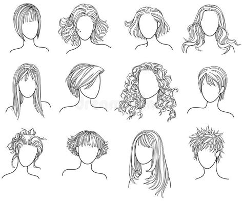 Hairstyles Stock Illustrations 8615 Hairstyles Stock Illustrations Vectors And Clipart