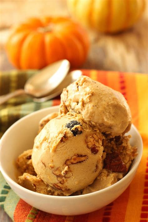 Pumpkin Pie Ice Cream With Bourbon And Spiced Praline Pecans Recipe