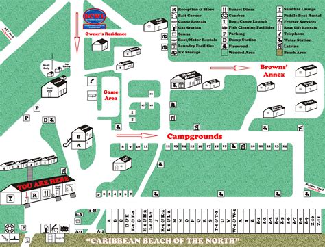 Mapsdirections Browns Clearwater West Lodge And Outposts