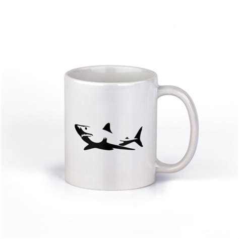 Shark Ceramic Coffee Mug Cool Shark Design Coffee Cup 11 Ounce Ebay