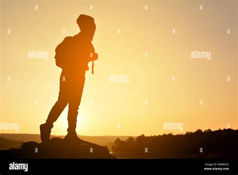 Man At Mountain Top Hi Res Stock Photography And Images Alamy