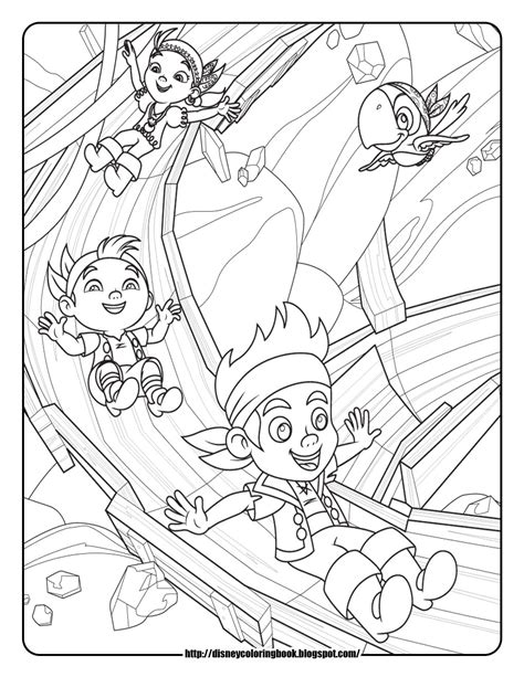 Jake And The Neverland Pirates 3 Free Disney Coloring Sheets Learn