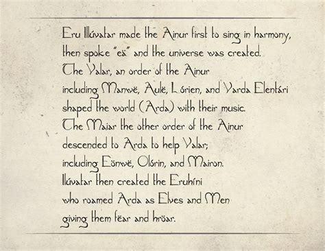 Legendarium A Jrr Tolkien Script Font Etsy
