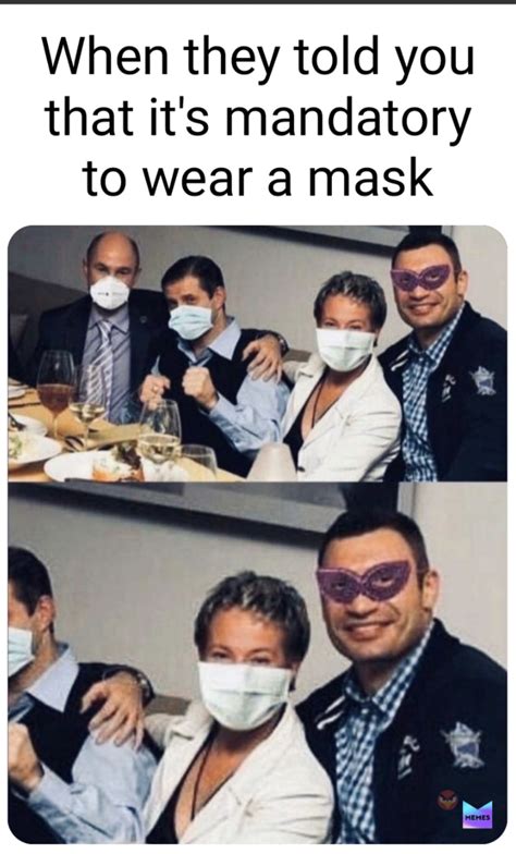 It's mandatory to wear a mask : r/memes