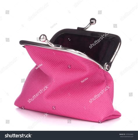 Empty Open Purse Isolated On White Stock Photo 107929469 Shutterstock