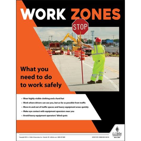 Jj Keller Work Zones Construction Safety Poster