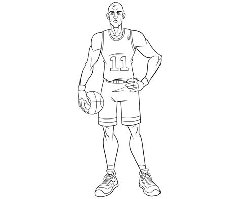 Basketball Player Line Art Illustration 146978