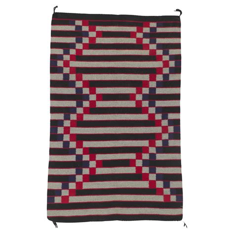 Vintage Navajo Stripe Blanket Kilim Rug For Sale at 1stDibs