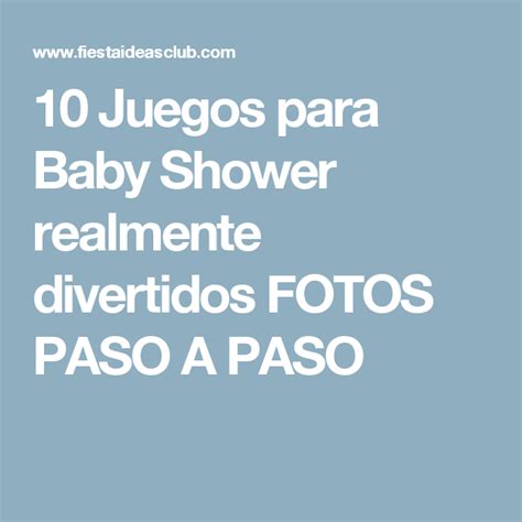 Juegos Para Baby Shower Divertidos Y Originales En Español Juegos
