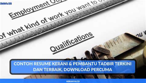 Pndapat tntang 1 malaysia 8. Contoh Resume Kerani & Pembantu Tadbir Terkini Dan Terbaik ...