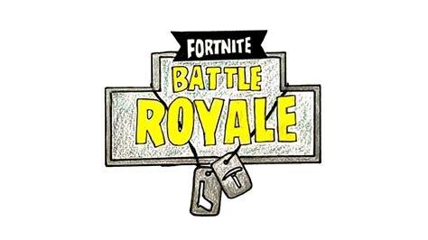 How To Draw The Fortnite Battle Royale Logo Youtube