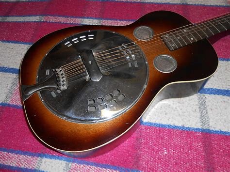 Dobro Square Neck Resonator Guitar 1930 S Sunburst Reverb