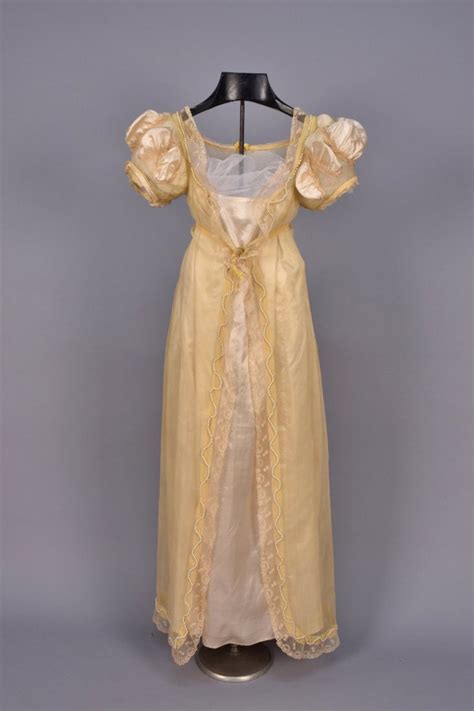 British Regency Silk Ball Gown C 1811 Apr 16 2016 Charles A