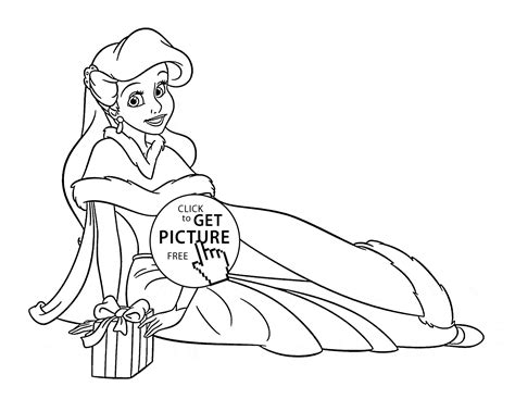 Disney Princess Ariel Coloring Pages For Girls