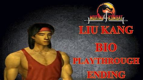 Mortal Kombat 4 Liu Kang Playthrough Bio And Ending Youtube