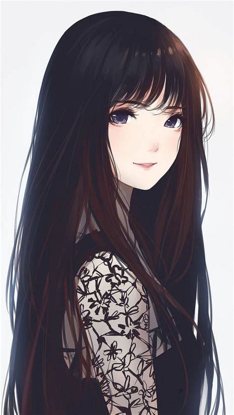 Unduh 96 Anime Girl Black Hair Iphone Wallpaper Foto Terbaru Postsid