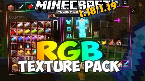 Textura Rgb Animated Xp Bar Classic Inventory Gui Minecraft Pe 1181