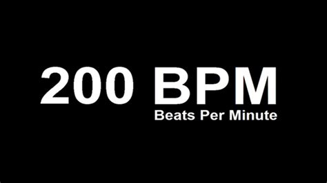 200 Bpm Beats Per Minute Metronome Click Track Youtube