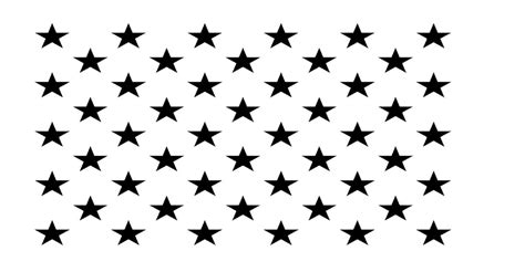 50 Stars Go Stencil