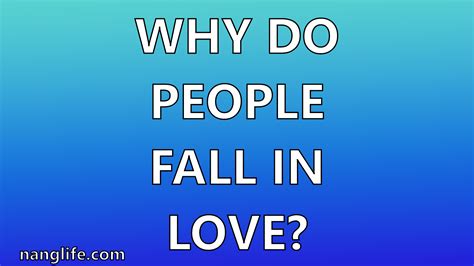 why do people fall in love