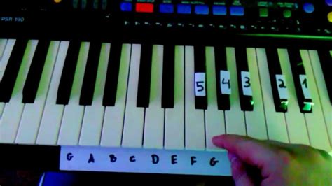 Greife mit gebogenen fingern auf die tasten. Titanic Keyboard Tutorial mit Buchstaben - YouTube