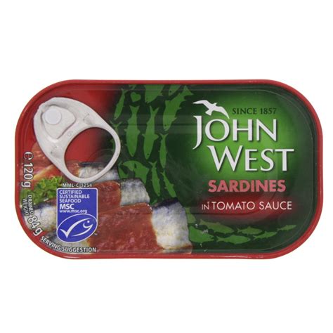 John West Sardines In Tomato Sauce 120g Online At Best Price Canned Sardines Lulu Uae
