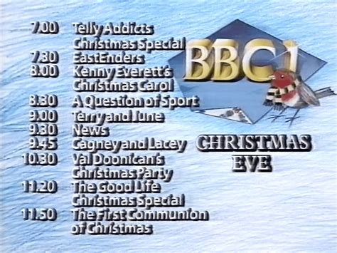 Bbc One Continuity Including Programme Promotion For Christmas Eve And First Airing Of Christmas