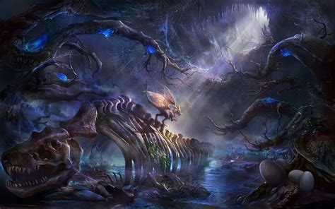 Fantasy Art Dragon Bones Wallpapers Hd Desktop And Mobile Backgrounds
