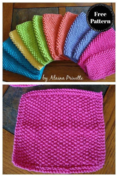 10 Easy Dishcloths Free Knitting Pattern Page 2 Of 3 In 2021 Free