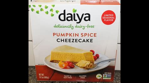 Daiya Dairy Free Pumpkin Spice Cheezecake Review YouTube