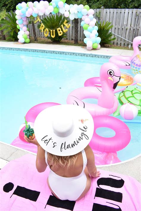 Pilars Last Flamingal Bachelorette Pool Party In Charleston Sc Bachelorette Pool Party