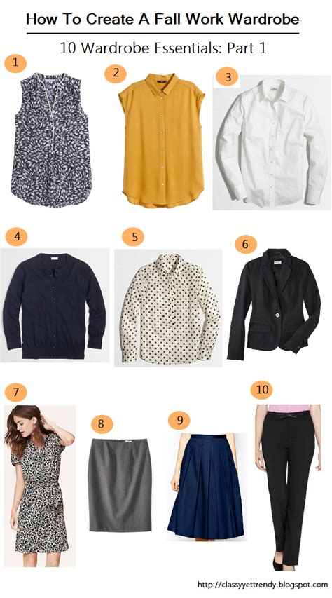 How To Create A Fall Work Wardrobe 10 Wardrobe Essentials Part 1