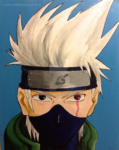 Kakashi Painting By Artbox99 On Deviantart