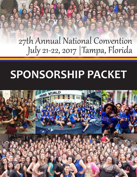 National Convention Sponsorship Packet 2017