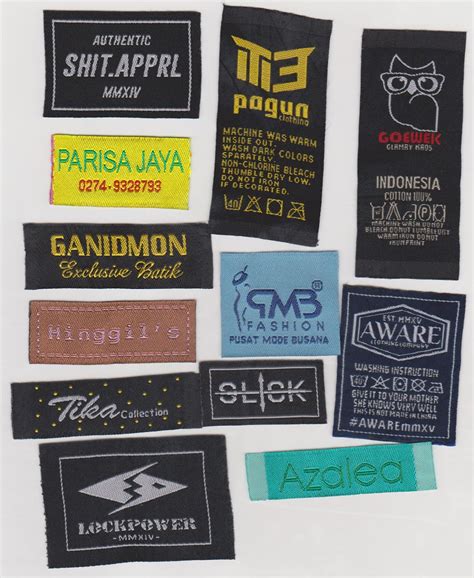 Contoh Label Woven Woven Label