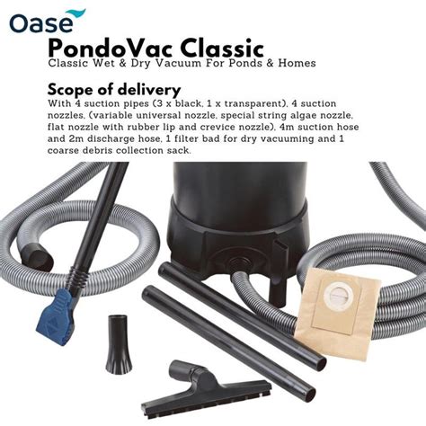 Oase Pondovac Classic Classic Wet And Dry Vacuum For Ponds And Homes