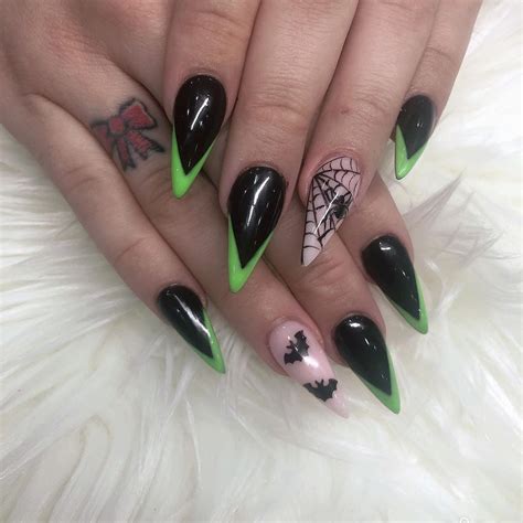 These Halloween Stiletto Nail Art Looks Are Equal Parts Spooky And