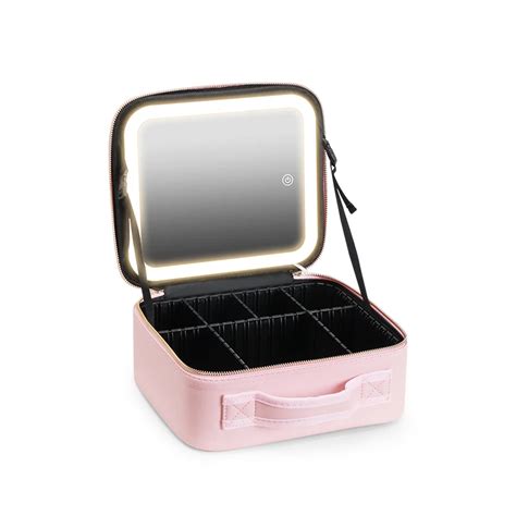 2023 Led Cosmetic Bag With Mirror Cosmetics Case Large Capacity Fashion