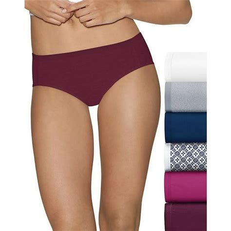 Hanes Hanes Ultimate Womens Comfort Cotton Hipster Underwear 51 Pack