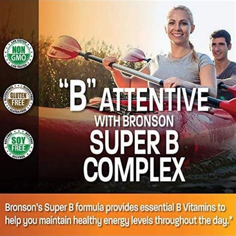 Bronson Vitamin B Complex Vitamin B1 B2 B3 B6 B9 Folic