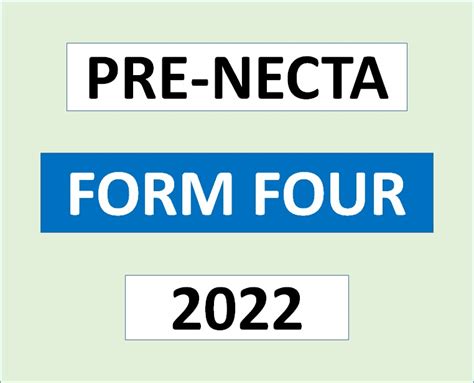 Pre Necta Exams Form Four 2022 All Regions Msomi Bora