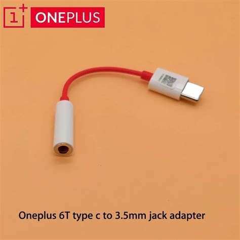 Original Oneplus 7 Pro 6t Type C To 35mm Jack Earphone Headphone Converter Usb Type C Aux Audio