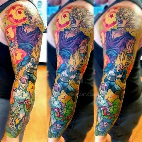 High quality tank tops designed and sold by independent artists around the world. DBZ Full Sleeve WIP by RAAMC on DeviantArt | Sleeve tattoos, Dragon ball tattoo, Z tattoo