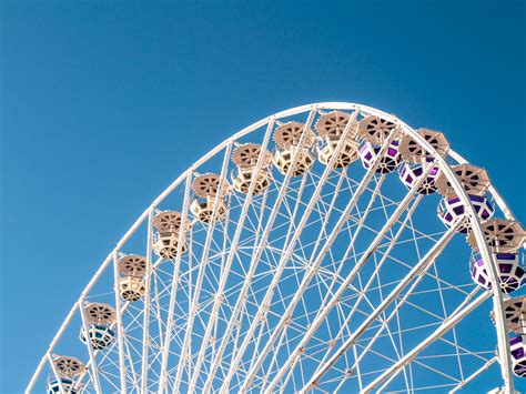 Free Images Geometric Ferris Wheel Carnival Amusement Park Blue Roller Coaster