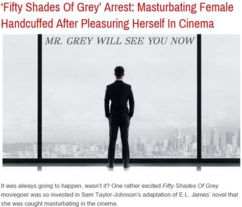 ‘fifty Shades Of Grey Arrest Masturbating Female Handcuffed After